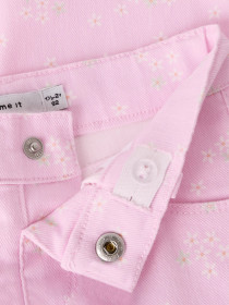 NAME IT Twill Bukser Rose Pirouette Flower